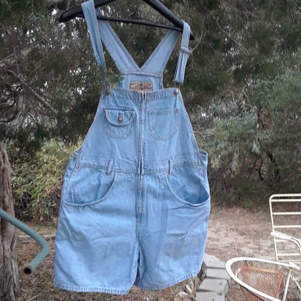 Jean short overalls